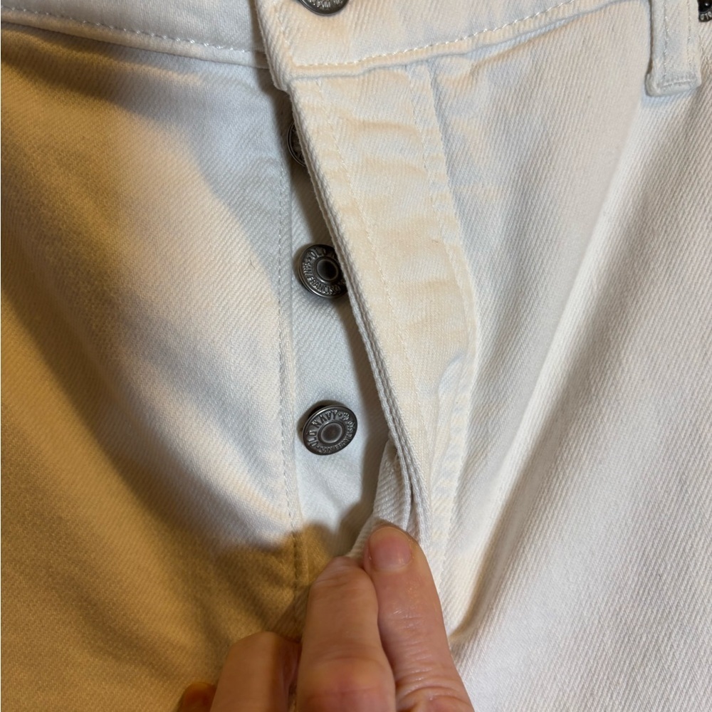 Old Navy Button Fly White Denim Shorts Size 18 NWT - Picture 8 of 10